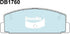 Bendix DB1760GCT Brake Pad Set - General CT