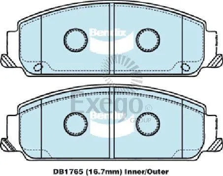Bendix DB1765HD Brake Pad Set - Heavy Duty