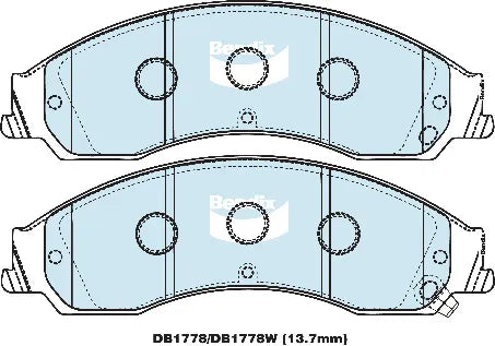 Bendix DB1778GCT Brake Pad Set - General CT