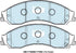 Bendix DB1778GCT Brake Pad Set - General CT