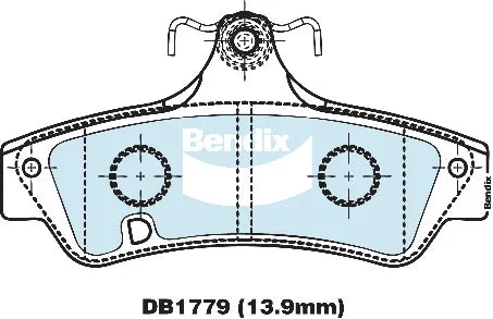 Bendix DB1779GCT Brake Pad Set - General CT