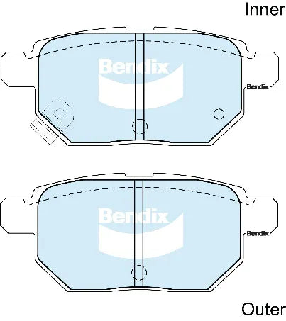 Bendix DB1786GCT Brake Pads Set - General CT