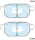 Bendix DB1786GCT Brake Pads Set - General CT