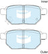 Bendix DB1786GCT Brake Pads Set - General CT