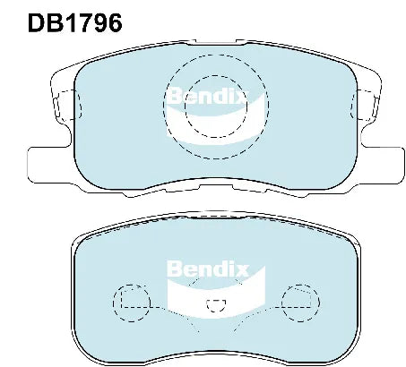 Bendix DB1796GCT Brake Pad Set - General CT