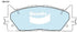 Bendix DB1800GCT Brake Pad Set - General CT