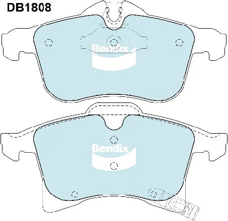 Bendix DB1808GCT Brake Pad Set - General CT
