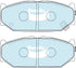 Bendix DB1818GCT Brake Pad Set - General CT