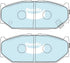 Bendix DB1818GCT Brake Pad Set - General CT