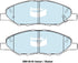 Bendix DB1819GCT Brake Pad Set - General CT