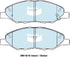 Bendix DB1819GCT Brake Pad Set - General CT