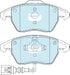 Bendix DB1849EURO Brake Pad Set Euro+ Includes Wear Sensor