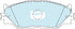Bendix DB1852GCT Brake Pad Set - General CT