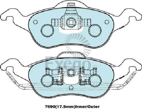 Bendix DB1860GCT Brake Pad Set - General CT