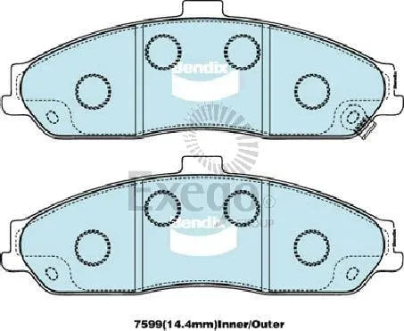 Bendix DB1868GCT Brake Pad Set - General CT