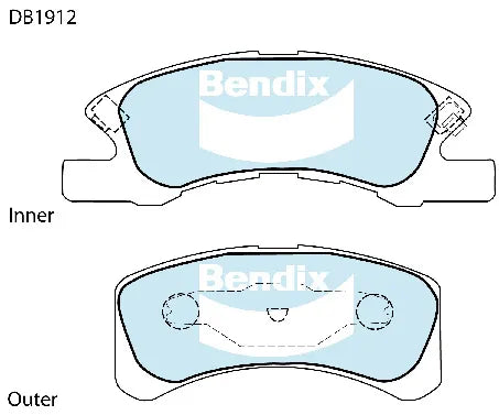 Bendix DB1912GCT Brake Pad Set - General CT