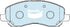 Bendix DB1913GCT Brake Pad Set - General CT