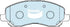Bendix DB1913GCT Brake Pad Set - General CT