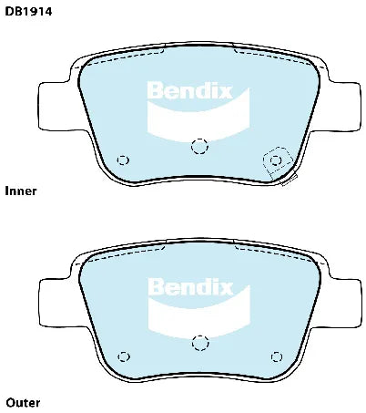 Bendix DB1914GCT Brake Pad Set - General CT
