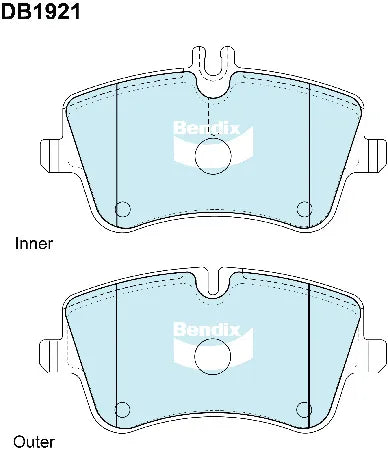 Bendix DB1921EURO Brake Pad Set Euro+