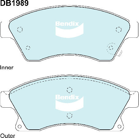 Bendix DB1989GCT Brake Pad Set - General CT