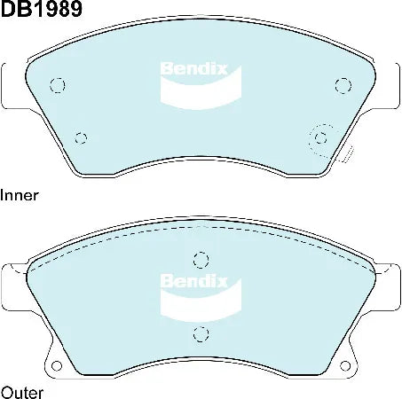Bendix DB1989GCT Brake Pad Set - General CT