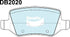 Bendix DB2020EURO Brake Pad Set Euro+