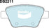 Bendix DB2211EURO Brake Pad Set Euro+