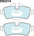 Bendix DB2214EURO Brake Pad Set Euro+ - Includes Wear Sensor
