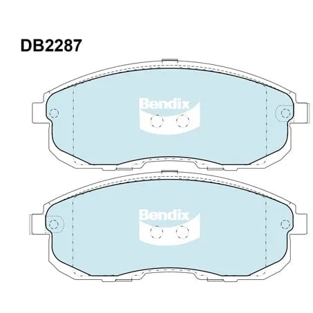 Bendix DB2287CT Brake Pad Set - General CT