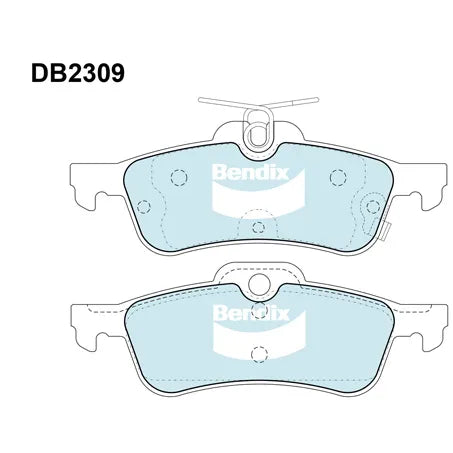 Bendix DB2309GCT Brake Pad Set - General CT