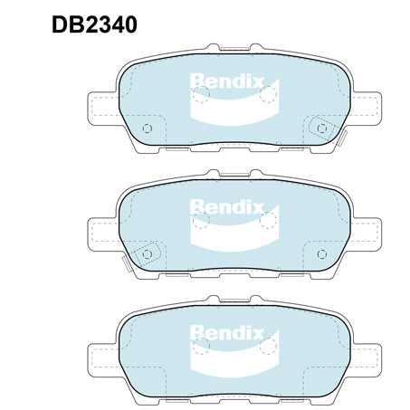 Bendix DB2340GCT Brake Pad Set - General CT