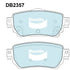 Bendix DB2357GCT Brake Pad Set - General CT