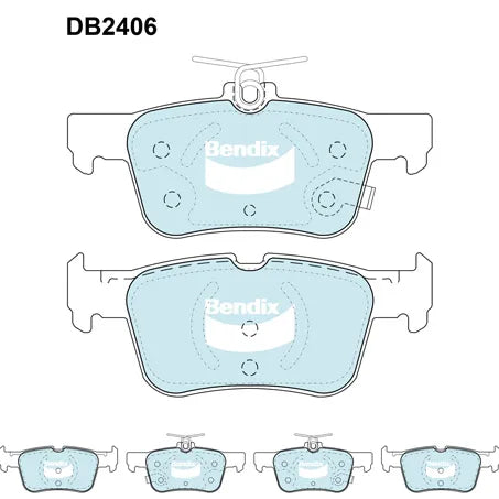 Bendix DB2406CT Brake Pad Set - General CT