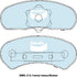 Bendix DB6GCT Brake Pad Set - General CT