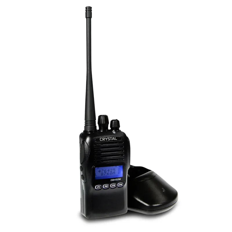 Crystal Mobile DBH50M 5W 80-Channels Pro Handheld Waterproof UHF CB Radio