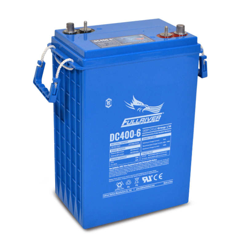 Fullriver DC400-6 DC Series 6V 400Ah AGM Deep Cycle Heavy Duty Battery