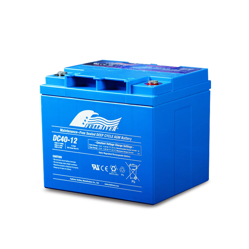 Fullriver DC40-12 DC Series 12V 40Ah AGM Deep Cycle Heavy Duty Battery