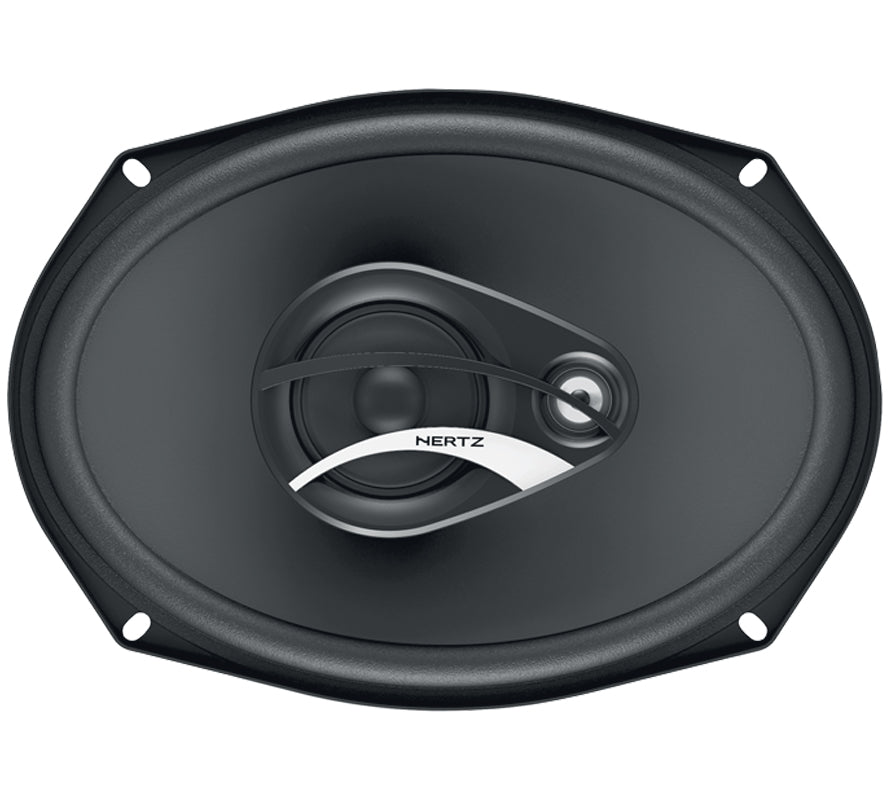 Hertz DCX 710.3 Three-Way Coaxial Car Speakers - Premium 7x10" Oval High-Performance Audio System with 60mm Midrange