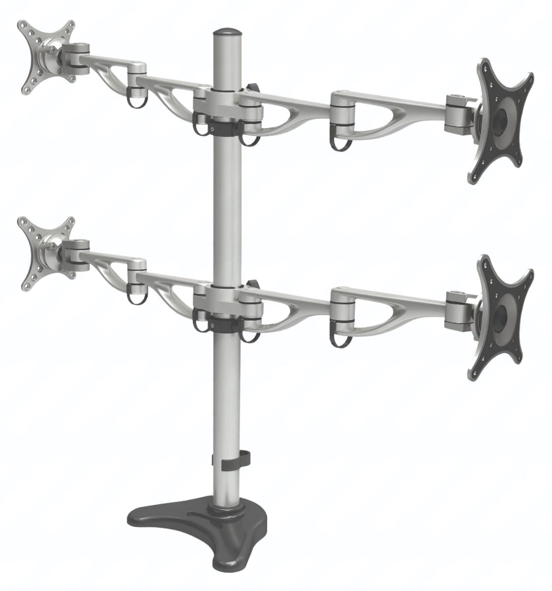 LOCTEK DLB204 Four LCD Screen Dual Arm Desktop Mount