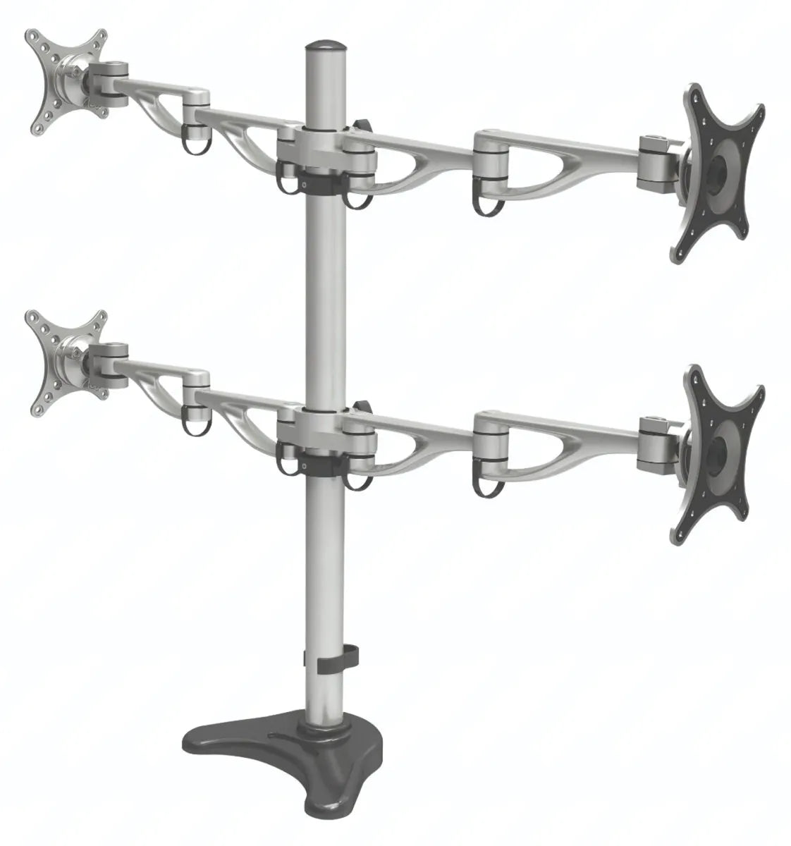 LOCTEK DLB204 Four LCD Screen Dual Arm Desktop Mount