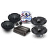 Hertz Complete Speaker Pack - DPower4 600W 4-Channel Amplifier + DSK160.3 Component + DCX160.3 Coaxial Speakers + BSX408 Install Kit | Front & Rear Car Audio System