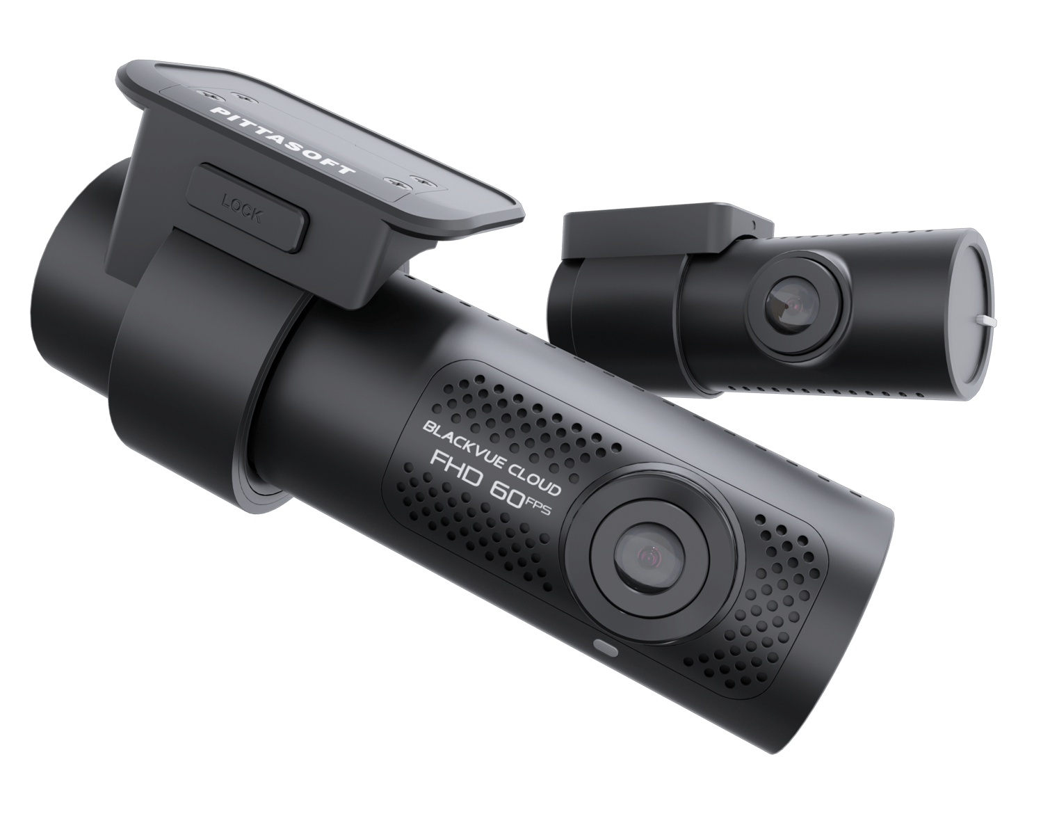 BlackVue DR770X-2CH-TR-64-II Truck Full HD Dual Dash Cam with Waterproof IR Rear Camera, 15m Coax Cable and 64GB microSD