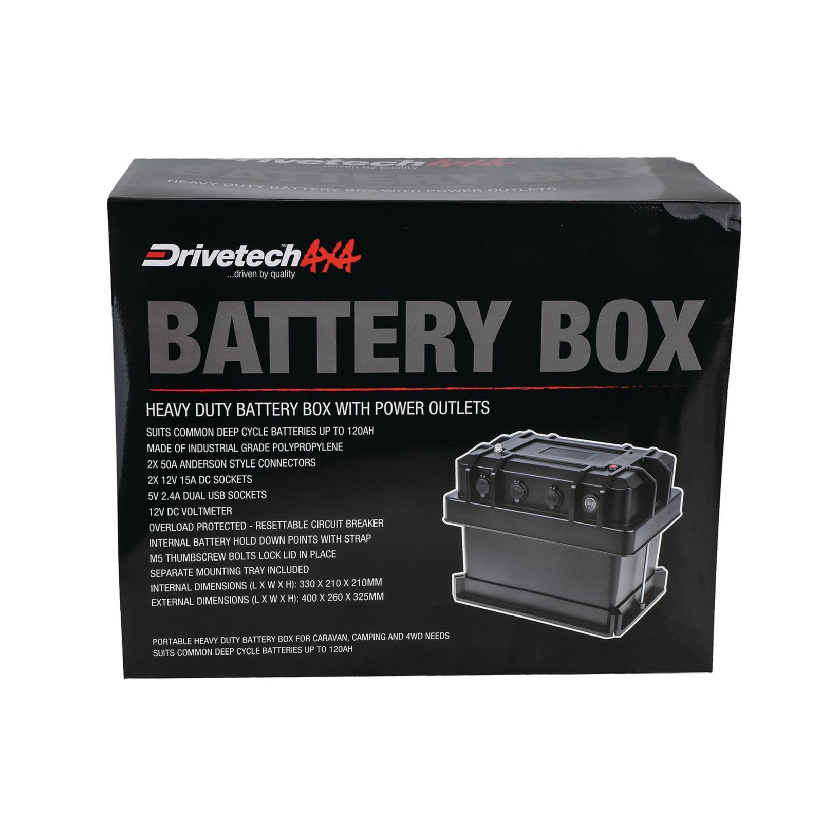 Drivetech4X4 DT-02008 Heavy Duty Battery Box
