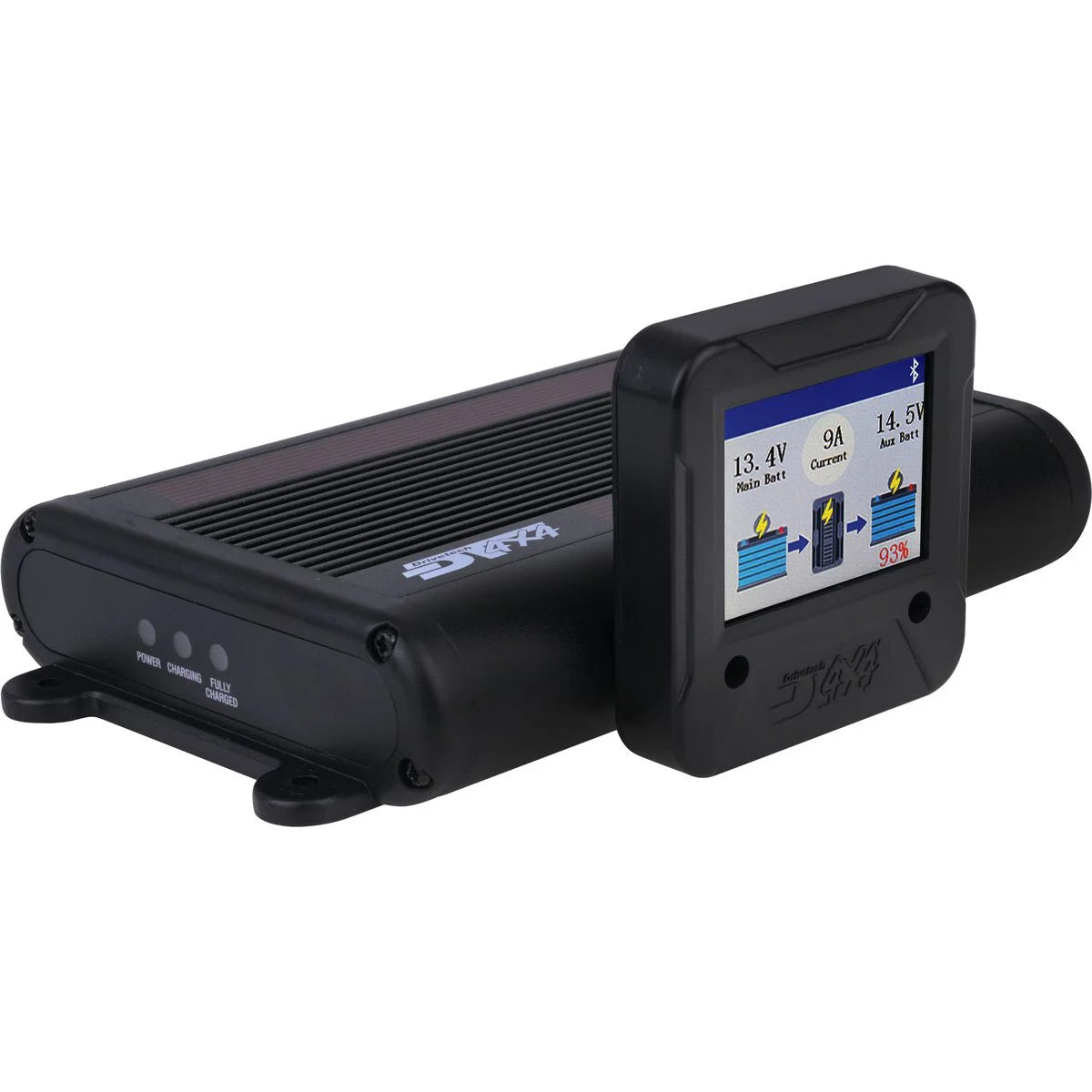 Drivetech 4x4 DT-02022 30 Amp DC to DC Battery Charger with Solar Input - Bluetooth LCD Screen, MPPT Solar Controller, Multi-Stage Lithium and AGM Battery Charging for 4WD, Caravan, and Camping Applications