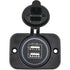 DRIVETECH 4X4 DT-17102 Dual USB Charger Socket 12/24V – Fast 2.4A Per Port for Cars, 4WD & Trucks