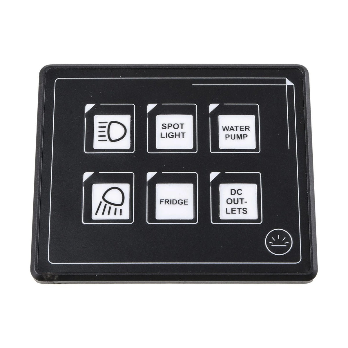 Drivetech 4x4 DT-SWP06 6-Way Touch Switch Panel with Bluetooth Control