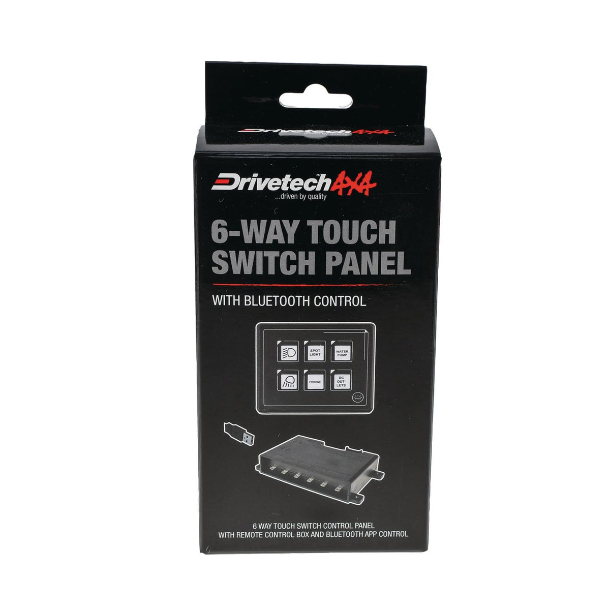 Drivetech 4x4 DT-SWP06 6-Way Touch Switch Panel with Bluetooth Control