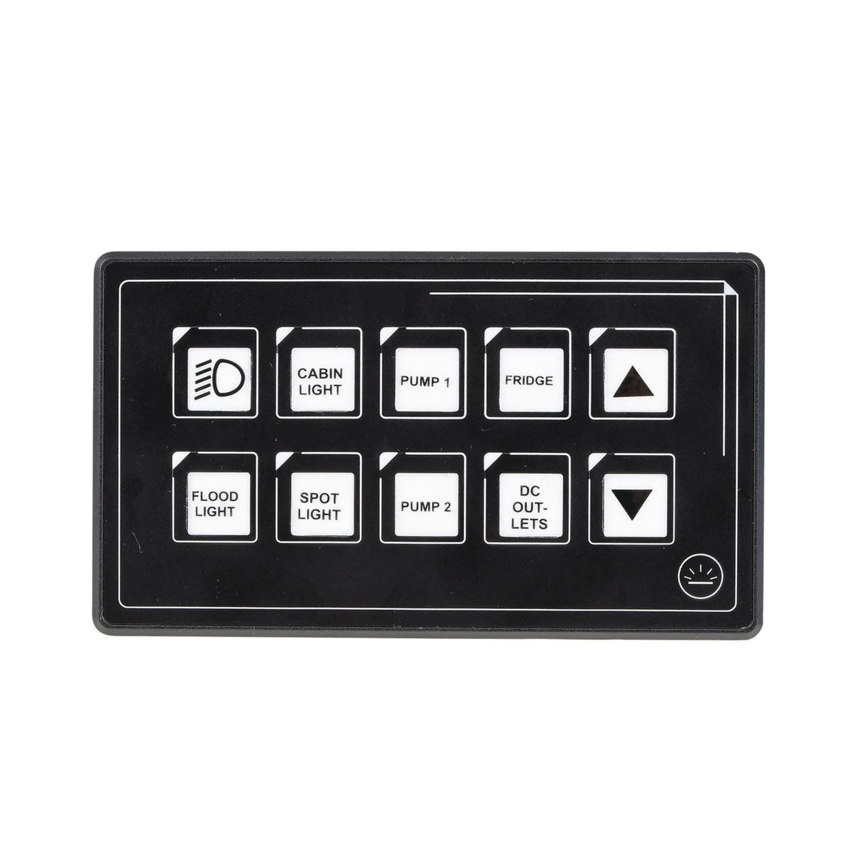 Drivetech4X4 DT-SWP10 10-Way Touch Switch Panel with Bluetooth Control