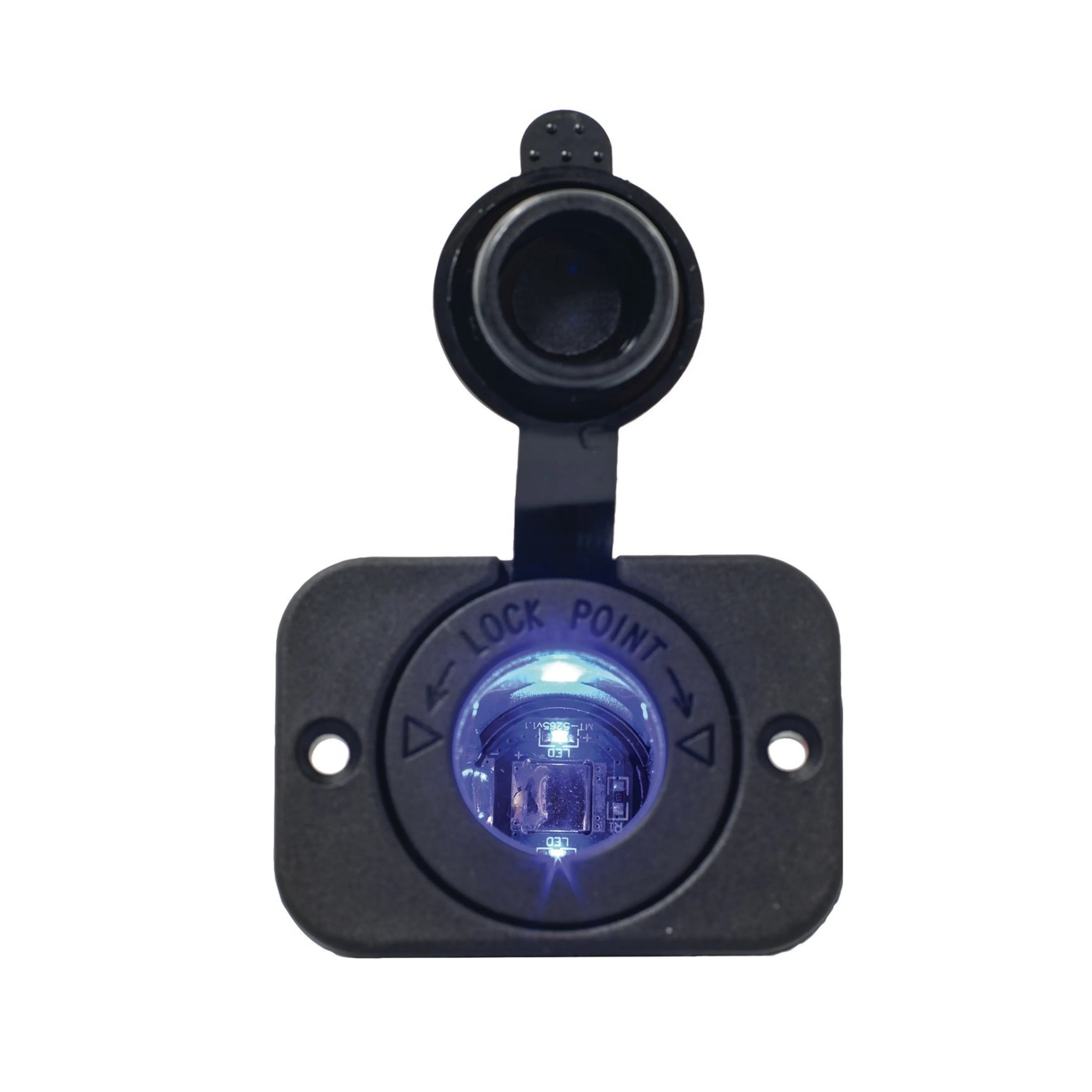 Drivetech 4x4 DT-06101 12/24V 20A Dash or Panel Mount Power Socket